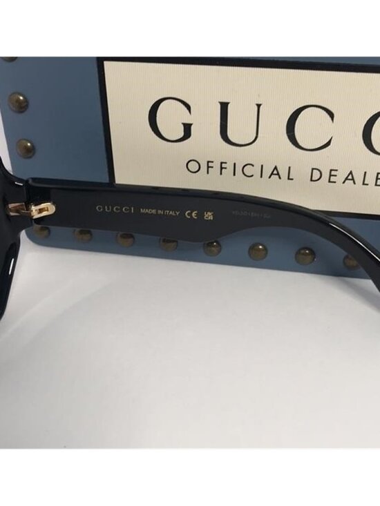 NEW GUCCI GG1242S 001 OVERSIZED ROUND WOMEN’S SUNGLASSES GUCCI GG1242S BLACK main image 7